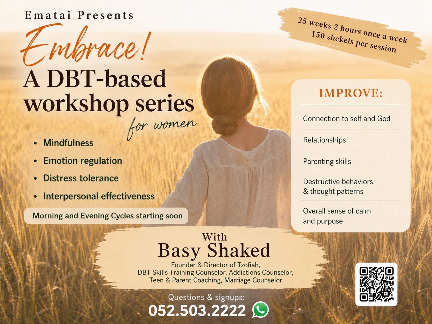 Embrace — a DBT-based workshop series for women